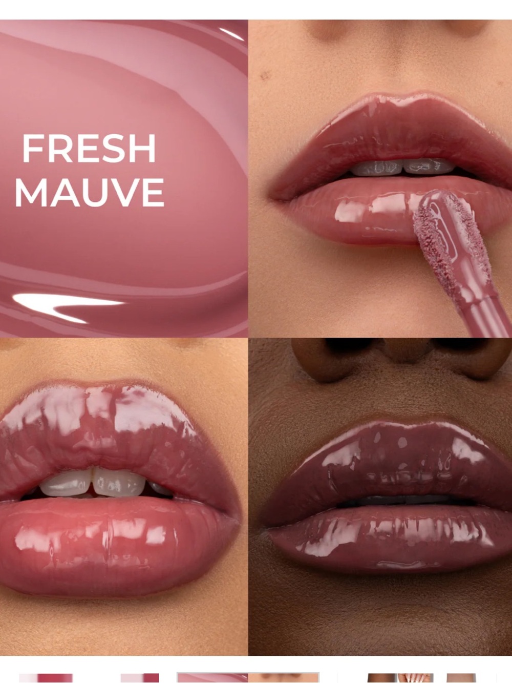 Natasha Denona fresh mauve hy-gloss tinted  
 Gloss balm